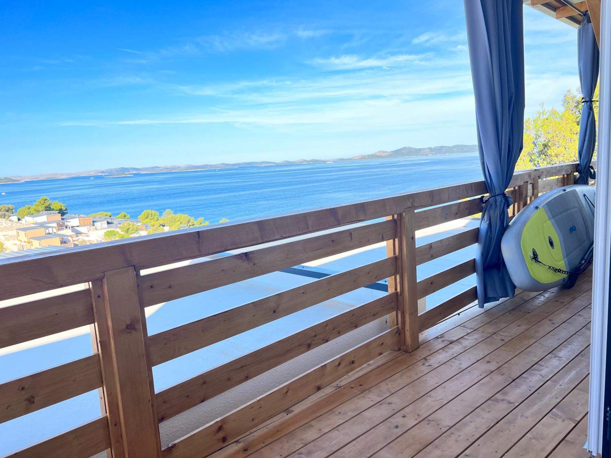 D-View Premium Mobile Home - Panoramic Seaview - 150 M From Beach, Free Parking Drage Eksteriør bilde